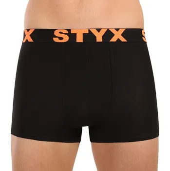 Boxerky Pánské boxerky Styx sportovní guma černé (G5960) XL Možnost vrácení zboží ZDARMA do 120 dnů!