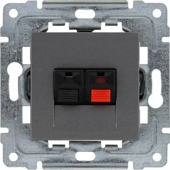 Elektrická zásuvka Anténní zásuvka nástěnná Kos-Elektro System šedá