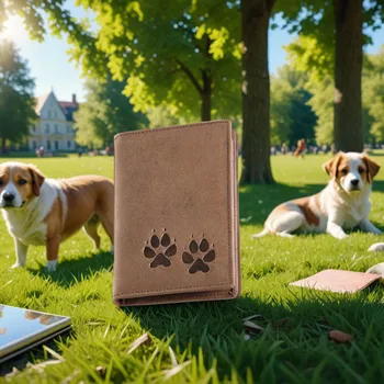 Obal na doklad Pouzdro Na Doklady "Psí Stopy" - Dárek pro milovníka psů