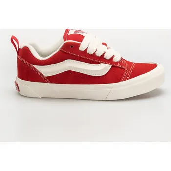 Pánské tenisky Vans Knu Skool (racing red/marshmallow) 37, červená