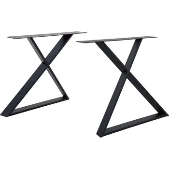 Stolová podnož CITYLINE Stolová noha Barcelona, 780 × 291 × 720 mm, černá, 2 ks 50101.1477.00011