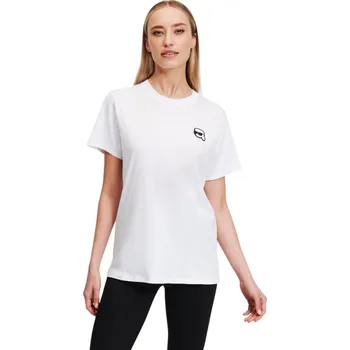 Dámské tričko KARL LAGERFELD IKON PATCH T-SHIRT A1W17025.JJ 100 S Velikost: S