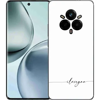 Pouzdro na mobilní telefon Gelový kryt mmCase na Realme 14 Pro+ 5G - I love you bílé pozadí