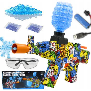 Dětská zbraň PUŠKA NA GELOVÉ KULIČKY AUTOMATICKÁ PISTOLE VELKÁ AK47 AK DÁREK 500 KULIČEK