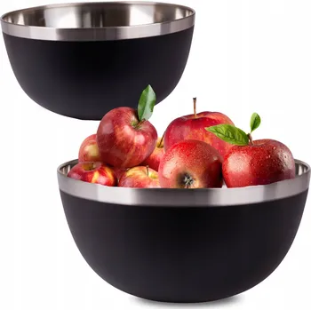 OCELOVÁ KUCHYŇSKÁ MÍSA MISKY NA OVOCE, SALÁT, NEREZOVÁ, UNIVERZÁLNÍ 23 cm