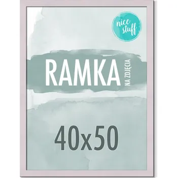 Obraz RÁMEČEK NA FOTKY 40x50 RÁMY NA FOTKY FOTOGRAFIE 50x40 MDF PUDROVĚ FIALOVÁ