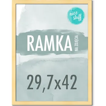 Obraz RÁMEČEK NA FOTKY A3 29,7x42 RÁMY NA FOTOGRAFIE FOTKA 42x29,7 MDF ZLATÝ