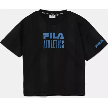 Dětské tričko Fila IGGENSBACH černá barva, s potiskem, FAT0670 99X, vel. 134-140