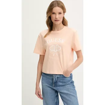 Oblečení a móda Bavlněné tričko Guess V5GI04.I3Z14 oranžová 24X, vel. L