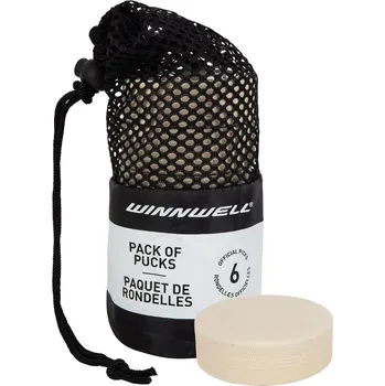 Puk Hokejový puk Winnwell bílý (6ks), bílá Winnwell