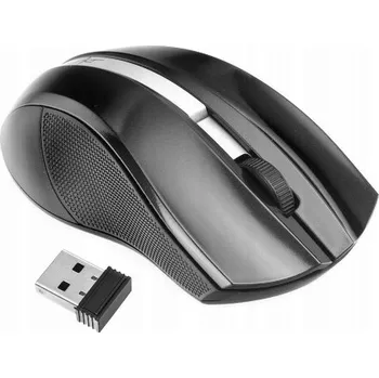 Myš Myš bezdrátová optická USB černá 2400 dpi dosah 10 m