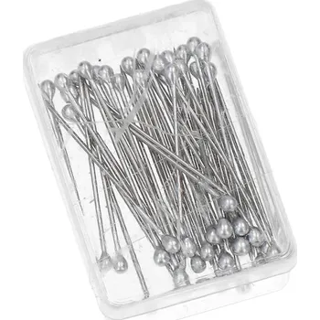 Nástroj na niť a příze Galanterie Špendlíky nerezové s kapičkou 0,59 x 26 mm 50 ks