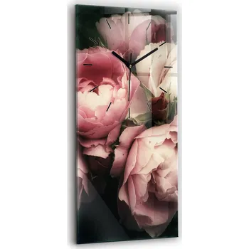 Hodiny Nástěnné hodiny Wallfluent růžové 30 cm