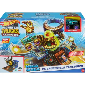 autíčko Hot Wheels Monster Trucks Arena Smashers – Aréna s gorilou, sada HPN71