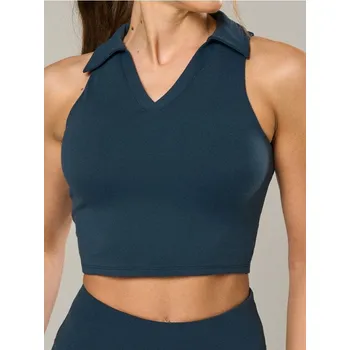 Dámské tričko Sinsay - Sportovní top - námořnická modrá - 150FV-59X - 150FV-59X-L