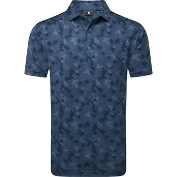 FootJoy Pop Camo Lisle pánské polo, tmavě modré pánské, M
