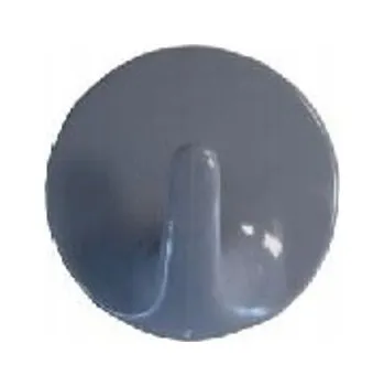 Věšák Wieszak na oblečení se suchým zipem kulatý, tmavě šedý, 3,5 x 2 cm