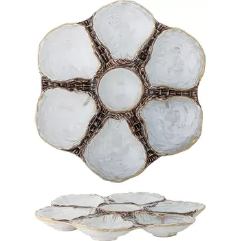 Servírovací miska Bloomingville Maro šedá barva 82061986 09X