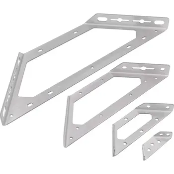 Tesařské kování Plochý rohový spojovací úhelník 250mm (DPR250)