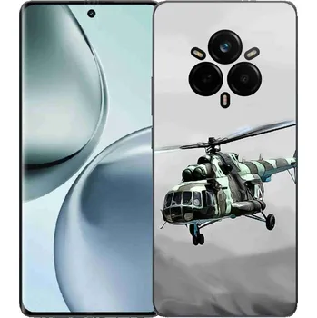 Pouzdro na mobilní telefon Gelový kryt mmCase na Realme 14 Pro+ 5G - vojenský vrtulník