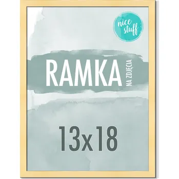 Obraz RÁMEČEK NA FOTOGRAFIE 13x18 B6 RÁMEČKY NA FOTOGRAFIE 18x13 MDF ZLATÉ ZLATO