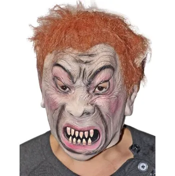 Karnevalová maska Latexová maska na obličej zombie, vícebarevná