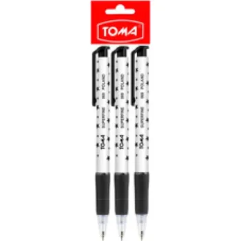 Set školních potřeb Długopis automatyczny Superfine czarny 3 szt. (PL)