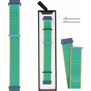 Řemínek na hodinky Univerzální zelený řemínek GlacierX 22 mm