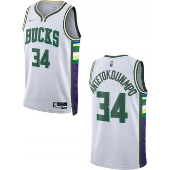 Pánské tričko Dres NBA Swingman Nike Antetokounmpo Bucks City Edition DB4035-100 M