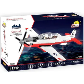 Stavebnice COBI Americký výcvikový letoun Beechcraft T-6 Texan II COBI Action Town 1:48 , Verze: US Navy COBI-26625