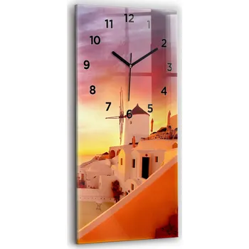 Hodiny Nástěnné hodiny Wallfluent oranžové 30 cm