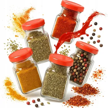 Zavařovací sklenice 50x SZKLANY ZAVAŘOVACÍ SKLENICE ZAVAŘOVACÍ SKLENIČKA KWADRATOWY 150 ML DŽEM