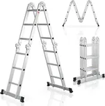 Juskys Hliníkový multifunkční žebřík 360 cm