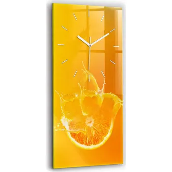 Hodiny Nástěnné hodiny Wallfluent oranžové 30 cm