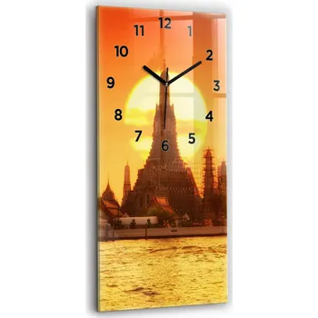 Hodiny Nástěnné hodiny Wallfluent oranžové 30 cm