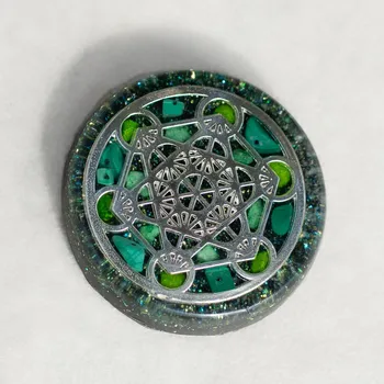 Orgonit magnet Metatronova kostka stříbrná