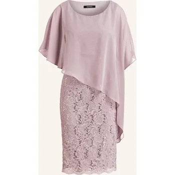 Dámské šaty Swing Dámské Koktejlové Šaty S Krajkou, černošedá, 36