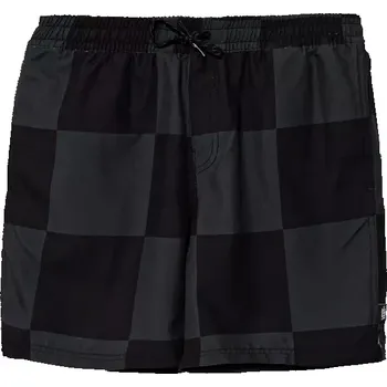 Dětské plavkové šortky Vans Primary Checkerboard černá barva, nastavitelný pas, VN000MJYKOU1 99X, vel. 165-173
