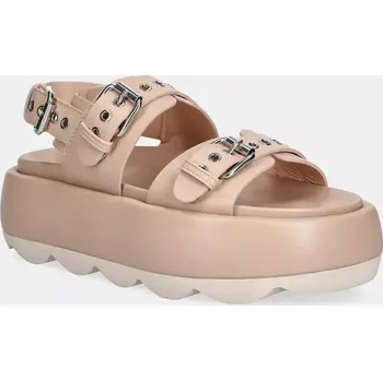 Dámské sandále Kožené sandály AGL Gwendoline Sporty D690008PHSOFTY0551 béžová 02X, EUR 38