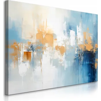 Obraz OBRAZ NA PLÁTNĚ DO OBÝVÁKU ABSTRAKCE ZLATÉ PRVKY STYL GLAMOUR 120x80