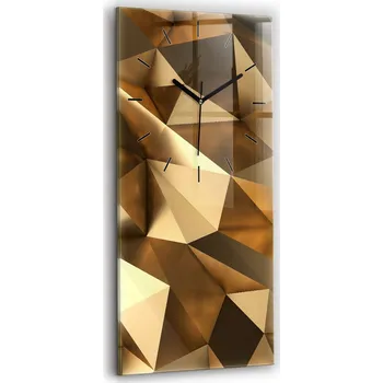 Hodiny Nástěnné hodiny Wallfluent zlaté 30 cm