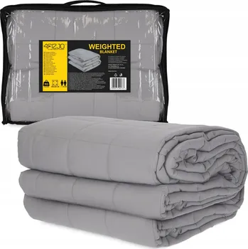 deka Zátěžová deka 4FIZJO 200 cm x 200 cm šedá