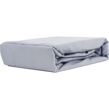 Prostěradlo PROSTĚRADLO S GUMOU JERSEY VIP VÝŠKA BOKU 30CM BAVLNA SVĚTLE ŠEDÉ 80x210
