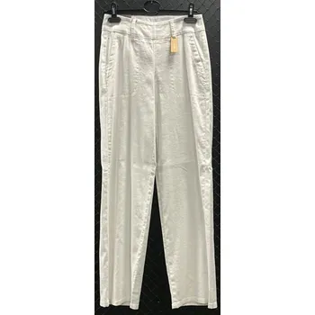 Pánské kalhoty Alberto Lucy-WL Linen Twill White 30 Kalhoty