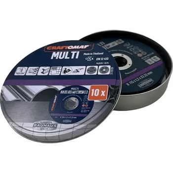Řezný kotouč Craftomat Sada řezných kotoučů ACS60T Multi-BF, ø 115 × 1,2 × 22,23 mm, 10 ks 34688237
