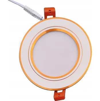 Bodové svítidlo Zápustné svítidlo, LED bodovka 7W 3000K zlaté zdobení