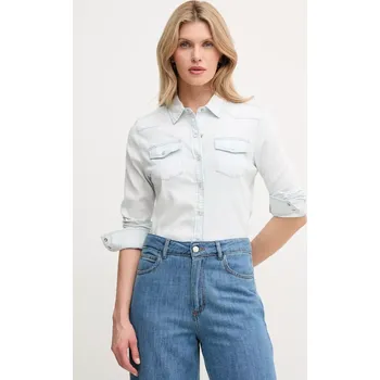 Pánská košile Košile Guess RILEY W2GH75.D4NA0 modrá 50X, vel. S