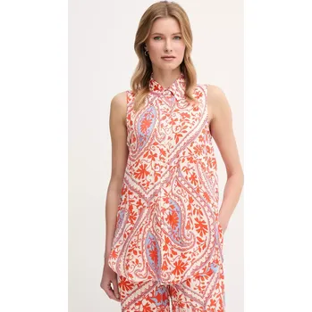 Dámská košile Košile Marc Aurel dámská, oranžová barva, relaxed, s klasickým límcem, 6336-1003-24791 6336.1003.24791 23X, vel. 36