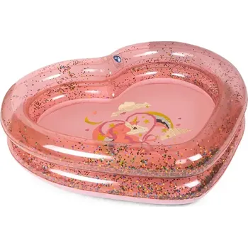 Dětský bazének Dětský bazén Konges Sløjd HEART POOL TRANSPARENT růžová barva, KS102552 42X, vel. ONE SIZE