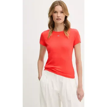 Tričko Tommy Jeans DW0DW17383 oranžová 23X, vel. XS